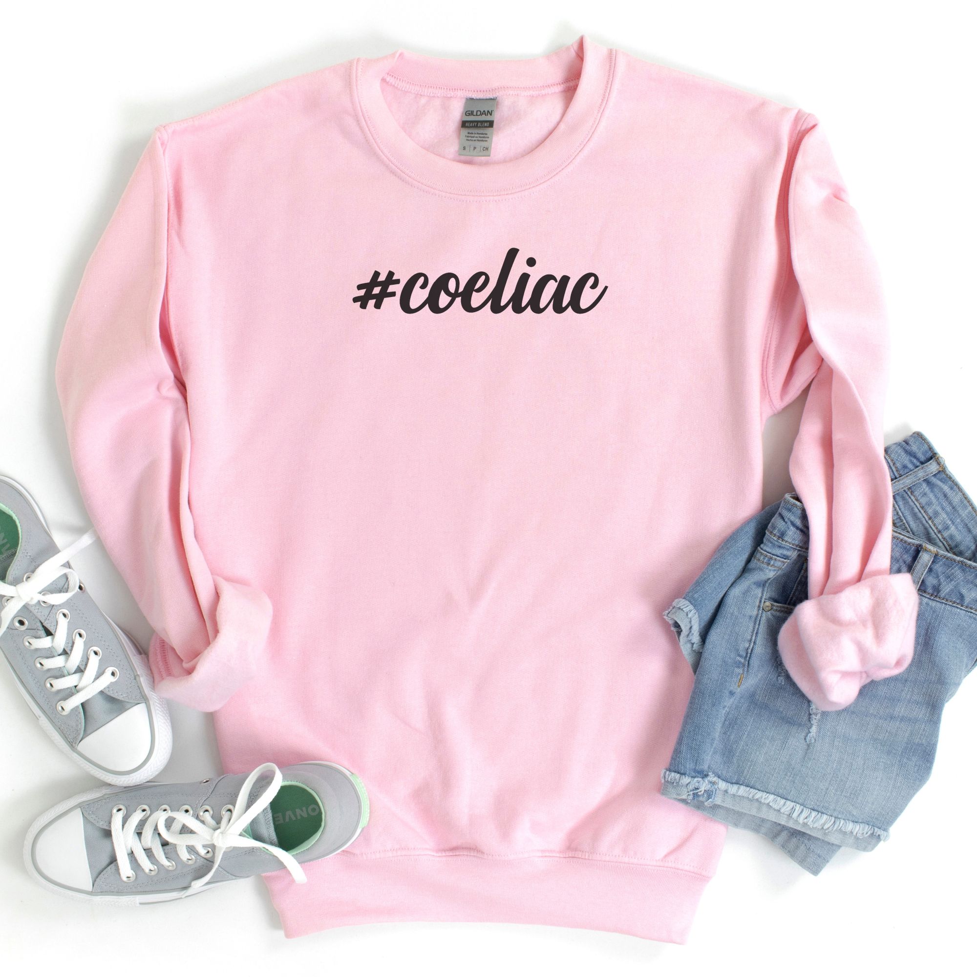 JUMPERS-2024-Hashtag-Coeliac-Jumper-PINK-1-Gildan-18000-Womens