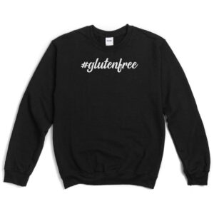 JUMPERS-2024-Hashtag-Gluten-Free-Jumper-BLACK-2-Gildan-18000-Womens