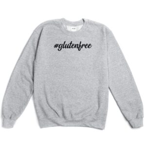 JUMPERS-2024-Hashtag-Gluten-Free-Jumper-LIGHT-GREY-2-Gildan-18000-Womens