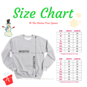 Gildan-18000-jumper-Christmas-size-chart