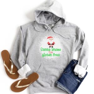 HOODIES-2024-Santa-Knows-Im-Gluten-Free-Christmas-Hoodie-LIGHT-GREY-1-Gildan-18500-Womens