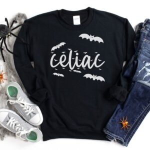 JUMPERS-2024-Celiac-Halloween-Jumper-BATS-BLACK-1-Gildan-18000-Womens