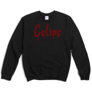 JUMPERS-2024-Celiac-Halloween-Jumper-BLOOD-DRIP-BLACK-2-Gildan-18000-Womens
