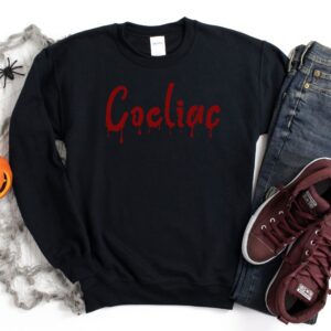JUMPERS-2024-Coeliac-Halloween-Jumper-BLOOD-DRIP-BLACK-1-Gildan-18000-Mens