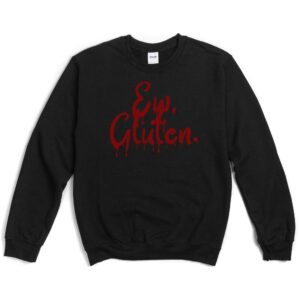 JUMPERS-2024-Ew-Gluten-Halloween-Jumper-BLOOD-DRIP-BLACK-2-Gildan-18000-Womens