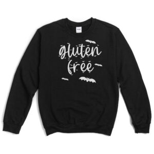 JUMPERS-2024-Gluten-Free-Halloween-Jumper-BATS-BLACK-2-Gildan-18000-Womens