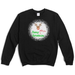 JUMPERS-2024-Merry-Gluten-Free-Christmas-REINDEER-Jumper-BLACK-2-Gildan-18000-Womens