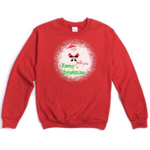 JUMPERS-2024-Merry-Gluten-Free-Christmas-SANTA-Jumper-RED-2-Gildan-18000-Womens