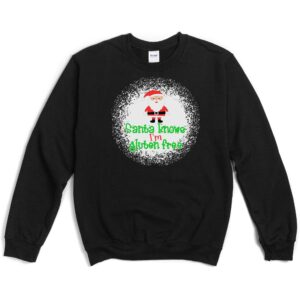 JUMPERS-2024-Santa-Knows-Im-Gluten-Free-Christmas-Jumper-BLACK-2-Gildan-18000-Mens
