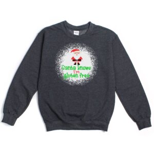 JUMPERS-2024-Santa-Knows-Im-Gluten-Free-Christmas-Jumper-DARK-GREY-2-Gildan-18000-Mens