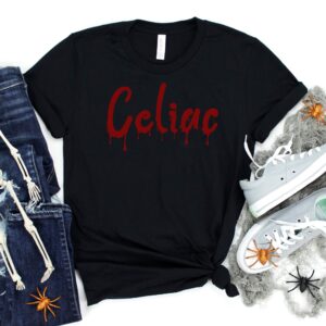 SHIRTS-2024-Celiac-Halloween-Shirt-BLOOD-DRIP-BLACK-1-Bella-3001-Womens