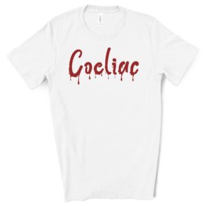 SHIRTS-2024-Coeliac-Halloween-Shirt-BLOOD-DRIP-WHITE-2-Bella-3001-Mens