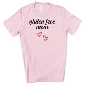 SHIRTS-2024-Gluten-Free-Mom-Shirt-PINK-2-Bella-3001-Womens