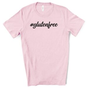 SHIRTS-2024-Hashtag-Gluten-Free-Shirt-PINK-2-Bella-3001-Womens
