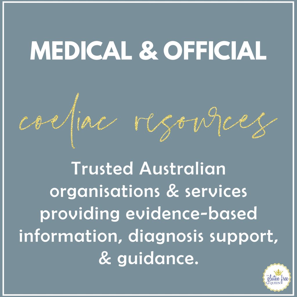 Medical and Official Coeliac Resources